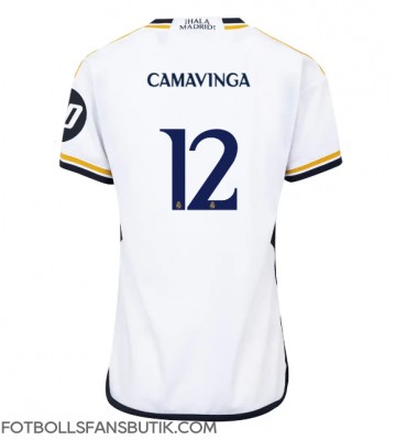 Real Madrid Eduardo Camavinga #12 Replika Hemmatröja Damer 2023-24 Kortärmad